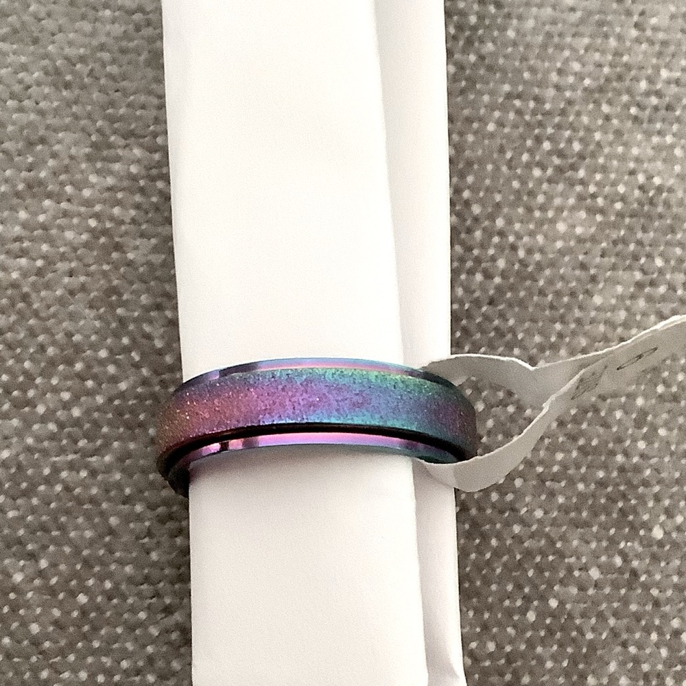 Titanium Steel Spinner Ring for Anxiety Stress Relief